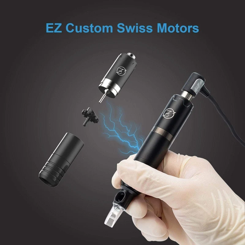 2 Stück EZ NANO Rotary Cartridge Tattoo Machine Pen EZ Custom Swiss Motors 2.5mm 3.5mm 4.2mm Hub für Cartridge Tattoo Needle