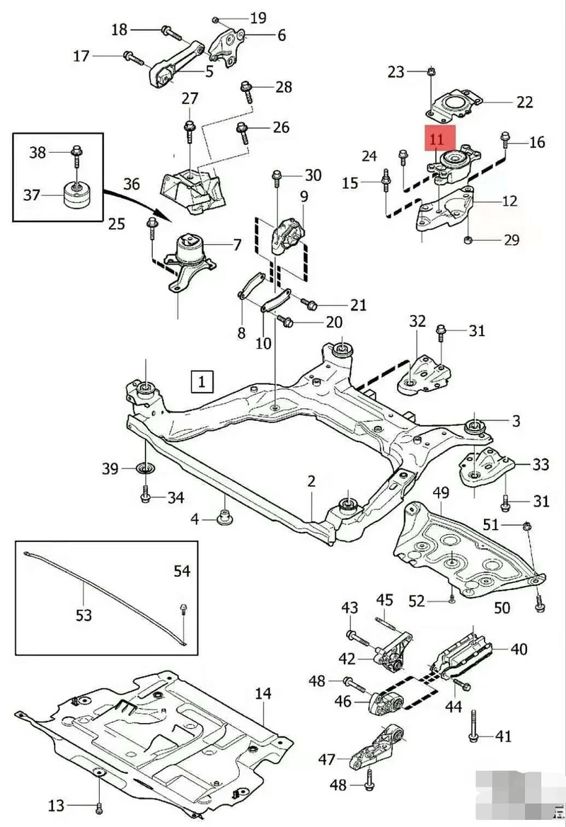 4 stück Motor Montieren übertragung montieren unterstützung Für Volvo S80 XC60 Für Land Rover Freelander 2 LR2