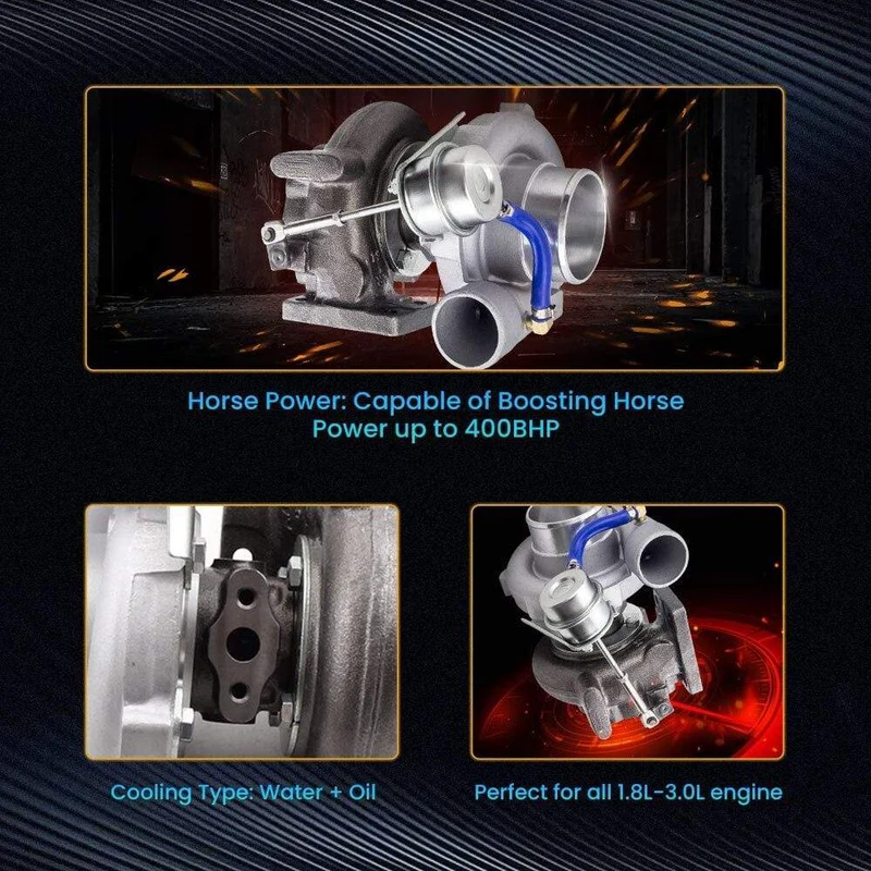 GT25 GT28 T25 T28 GT2871 GT2860 Universal 0.6 A/R Turbo Turbolader 400 PS + Wassergekühlte A/R .60 .64 lager Turbine