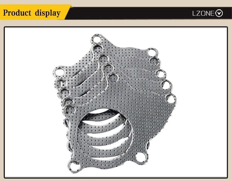 T3-T4 5-BOLT B/D SERIE TURBO-KRÜMMER DOWNPIPE AUSPUFF GRAPHIT ALUMINIUM DICHTUNG JR4953