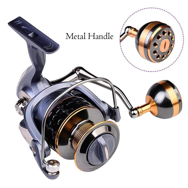 Max Drag 21KG Spule Angelrolle Getriebe 5.2:1 Verhältnis High Speed ​​Spinning Reel Casting Reel Karpfen Für Salzwasser