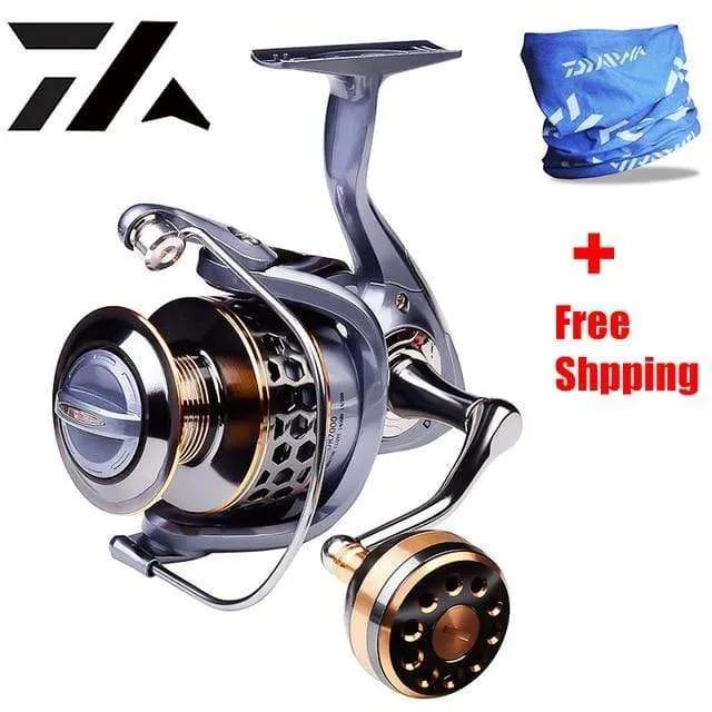 Max Drag 21KG Spule Angelrolle Getriebe 5.2:1 Verhältnis High Speed ​​Spinning Reel Casting Reel Karpfen Für Salzwasser