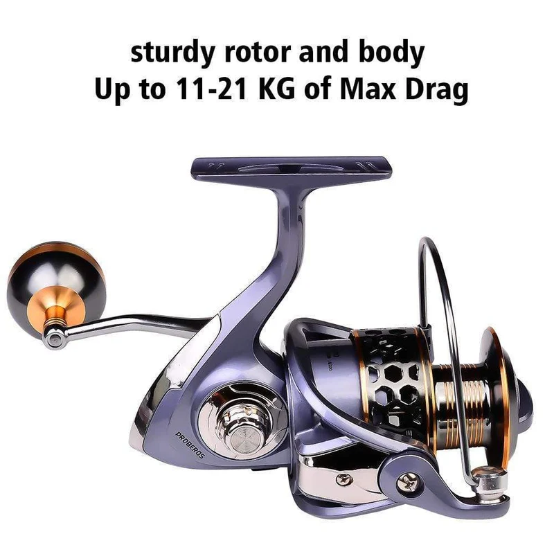 Max Drag 21KG Spule Angelrolle Getriebe 5.2:1 Verhältnis High Speed ​​Spinning Reel Casting Reel Karpfen Für Salzwasser