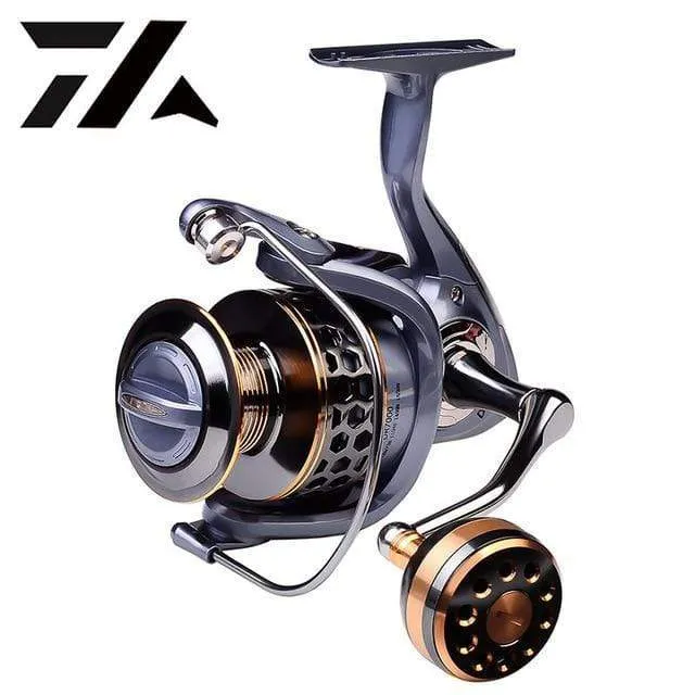 Max Drag 21KG Spule Angelrolle Getriebe 5.2:1 Verhältnis High Speed ​​Spinning Reel Casting Reel Karpfen Für Salzwasser