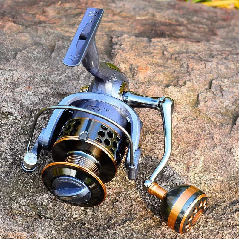 Max Drag 21KG Spule Angelrolle Getriebe 5.2:1 Verhältnis High Speed ​​Spinning Reel Casting Reel Karpfen Für Salzwasser