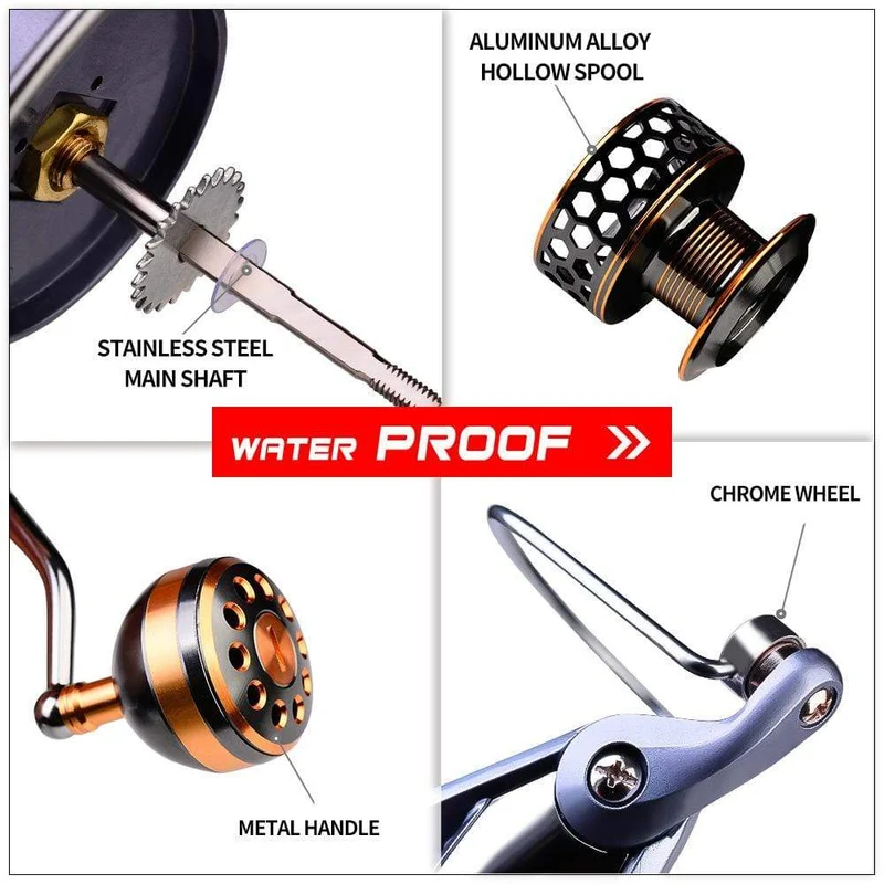 Max Drag 21KG Spule Angelrolle Getriebe 5.2:1 Verhältnis High Speed ​​Spinning Reel Casting Reel Karpfen Für Salzwasser