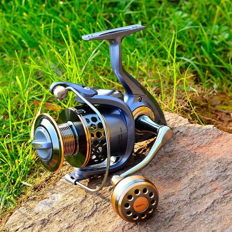 Max Drag 21KG Spule Angelrolle Getriebe 5.2:1 Verhältnis High Speed ​​Spinning Reel Casting Reel Karpfen Für Salzwasser