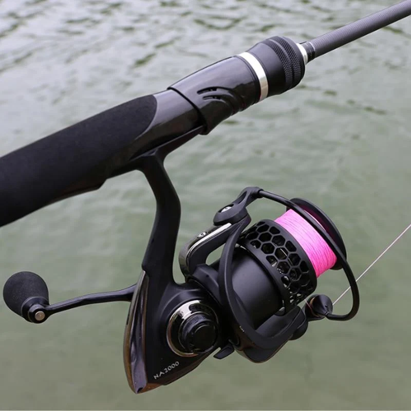 Leichte Spinnrolle NA 2000 3000 4000 5000 9BB 5.2: 1 NANO Angelrollen angelgerät für Forelle Peche Bass Hecht zander