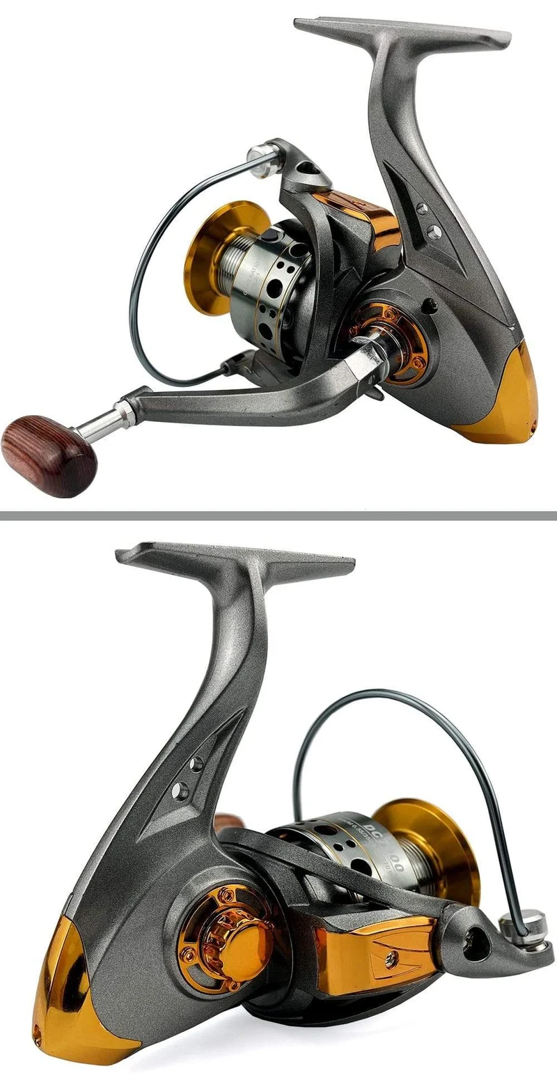 Angelrolle Spinning 1000–7000 Serie Metallspule Spinnrad für Meeresangeln Karpfenangeln