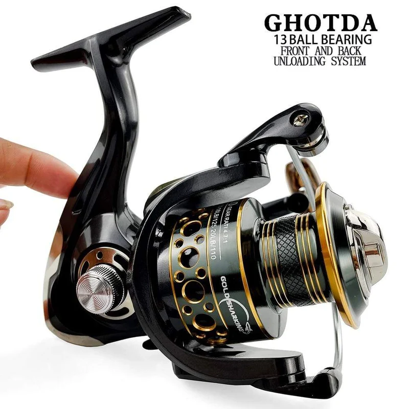 Angeln Spinnrolle Metallspule 5.2:1/4.7:113BB Kugellager Karpfen Angelrolle BK2000-7000 Metal Line Cup Sea Tackle