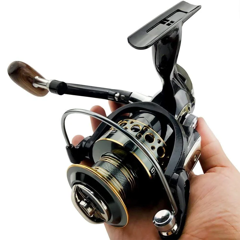 Angeln Spinnrolle Metallspule 5.2:1/4.7:113BB Kugellager Karpfen Angelrolle BK2000-7000 Metal Line Cup Sea Tackle