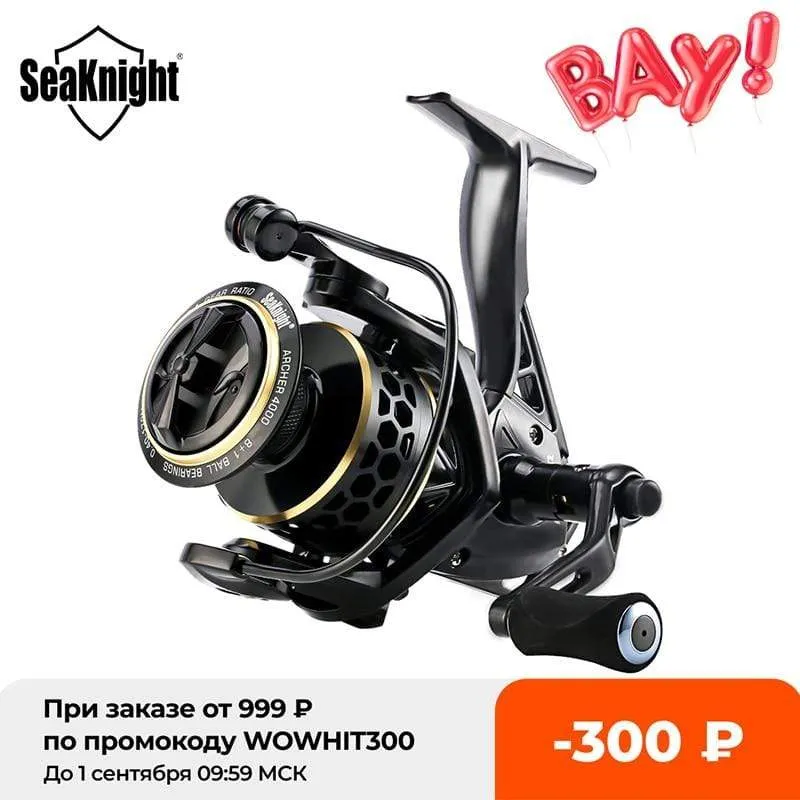 Seaknight Archer 5.2:1 4.9:1 Spinnrolle Max Drag 13Kg 8 + 1BB Karpfenangelrolle 2000-6000 Aluminiumspule Spinnrad Carret