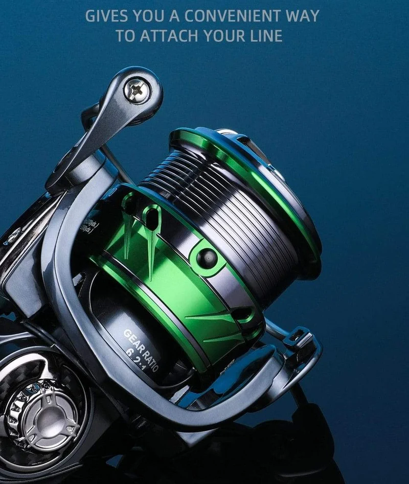 HJ Serie 7BB Edelstahllager 6.2:1 Angelrolle Drag System 17lbs Max Power Spinnrad Angelspule