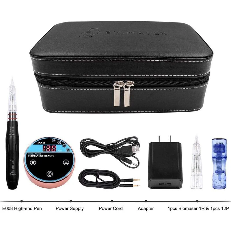 Mini Permanent Tattoo Make-Up Maschine Kit mit Nadeln Patronen Digitale Maschine forKit Augenbraue Lip Eyeliner