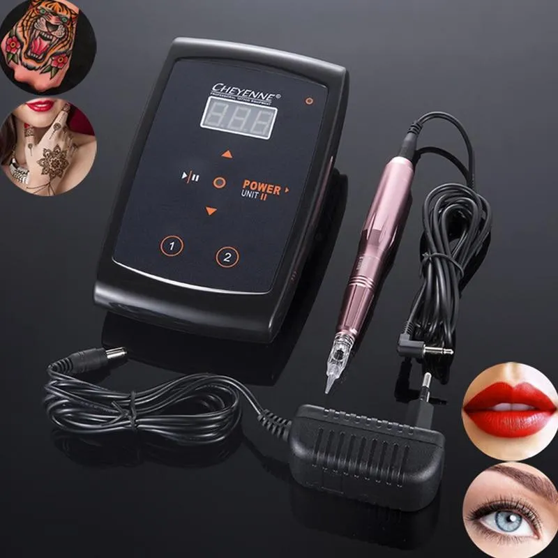 Dermografo Digitale Schweizer Permanent Make-Up Maschine Augenbrauen Lip Tattoo Maschine Mit Starken Ruhigen Motor Versorgung Maquina De Tatuagem