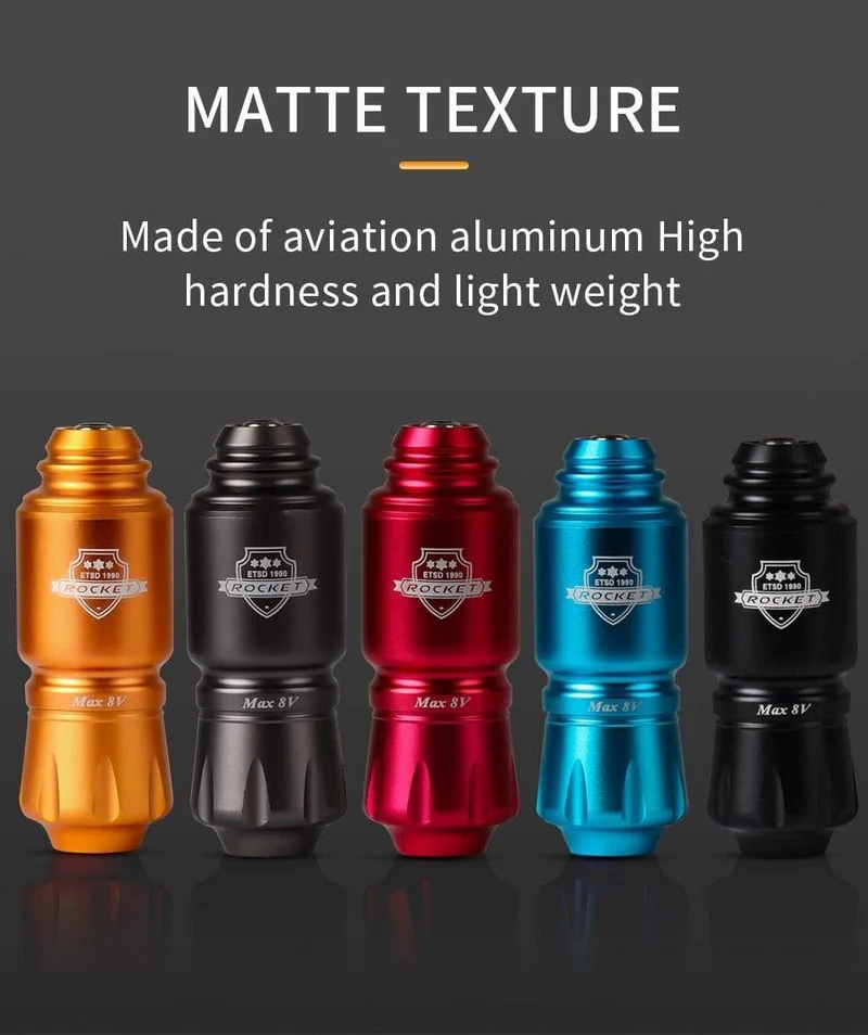 Professionelle Mini Rocket Tattoo Pen Patronenmaschine Rotary Tattoo Gun mit leistungsstarkem Motor für Patronennadeln liefert