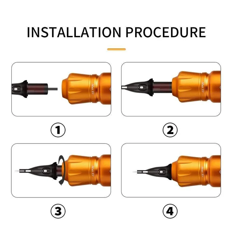 Professionelle Mini Rocket Tattoo Pen Patronenmaschine Rotary Tattoo Gun mit leistungsstarkem Motor für Patronennadeln liefert