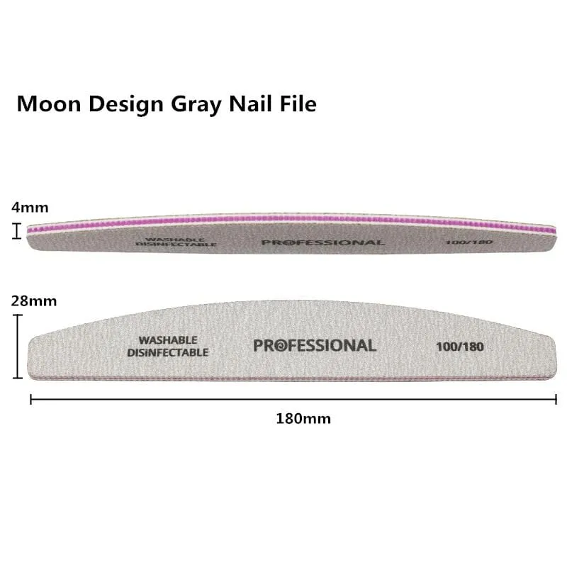 20 teile/los Professionelle Nagel Datei 100/180 Nagel Puffer Block kalk eine ongle Pediküre Maniküre Tipps Gel Polnischen Kurve Nagel pflege Werkzeuge