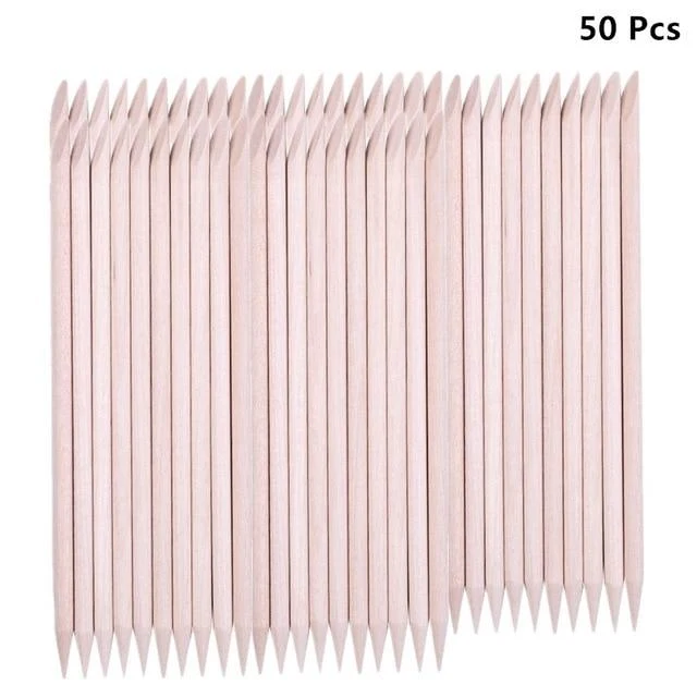 50/100/200 Stück Nail Art Design Orange Holz Stick Sticks Nagelhautschieber Entferner Maniküre Pediküre Pflege Professionelles Nail Art Werkzeug