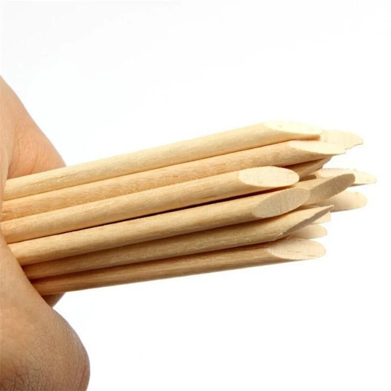 50/100/200 Stück Nail Art Design Orange Holz Stick Sticks Nagelhautschieber Entferner Maniküre Pediküre Pflege Professionelles Nail Art Werkzeug