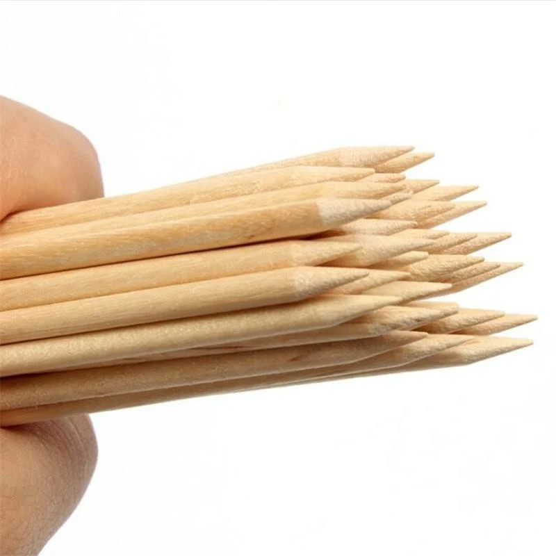 50/100/200 Stück Nail Art Design Orange Holz Stick Sticks Nagelhautschieber Entferner Maniküre Pediküre Pflege Professionelles Nail Art Werkzeug