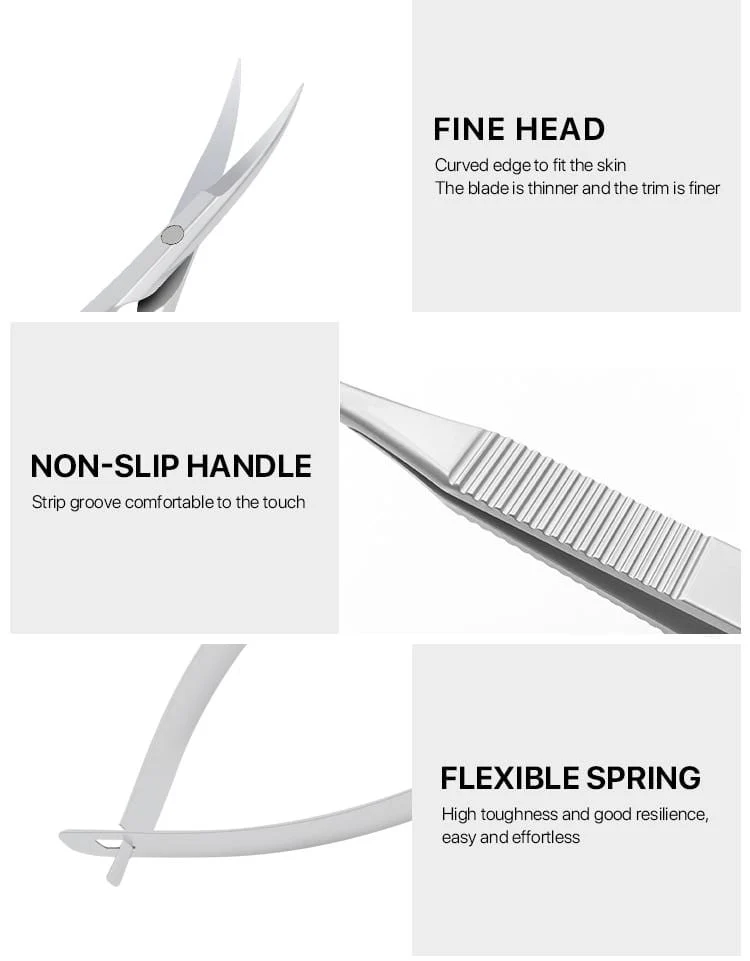 Maniküre Schere Gebogene Spitze Schere Professionelle Edelstahl Nagel Dead Skin Remover Nagel Clipper Salon Nagel Werkzeuge