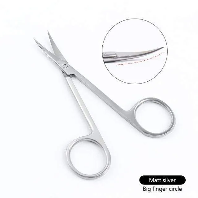 Maniküre Schere Gebogene Spitze Schere Professionelle Edelstahl Nagel Dead Skin Remover Nagel Clipper Salon Nagel Werkzeuge