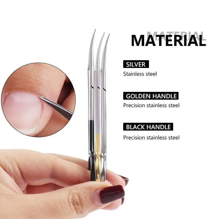 Maniküre Schere Gebogene Spitze Schere Professionelle Edelstahl Nagel Dead Skin Remover Nagel Clipper Salon Nagel Werkzeuge