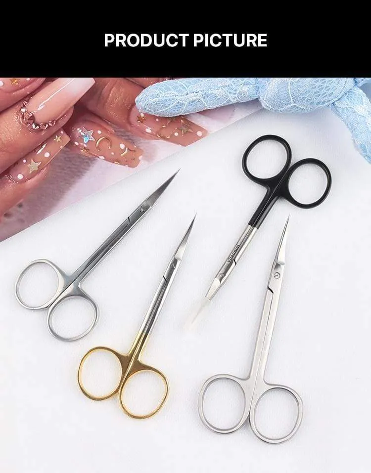 Maniküre Schere Gebogene Spitze Schere Professionelle Edelstahl Nagel Dead Skin Remover Nagel Clipper Salon Nagel Werkzeuge