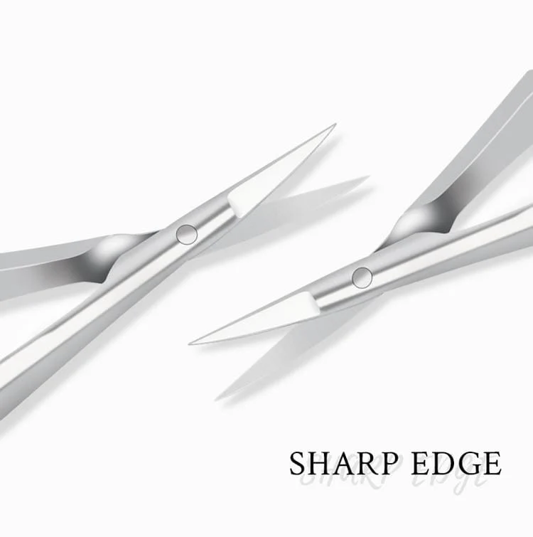 Maniküre Schere Gebogene Spitze Schere Professionelle Edelstahl Nagel Dead Skin Remover Nagel Clipper Salon Nagel Werkzeuge