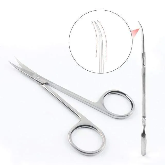 Maniküre Schere Gebogene Spitze Schere Professionelle Edelstahl Nagel Dead Skin Remover Nagel Clipper Salon Nagel Werkzeuge