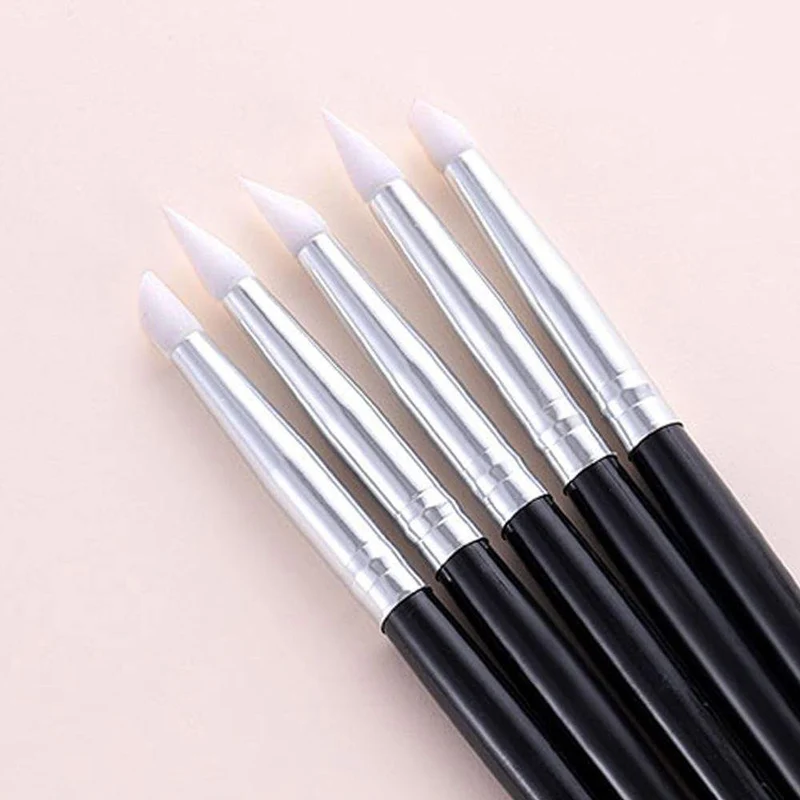 5 Teile/sätze Nail art Stift 2 In 1 Doppel Enden Punktierung Zeichnung Malerei UV Gel Liner Polnischen Pinsel Set Nagel kunst Punktierung Werkzeuge