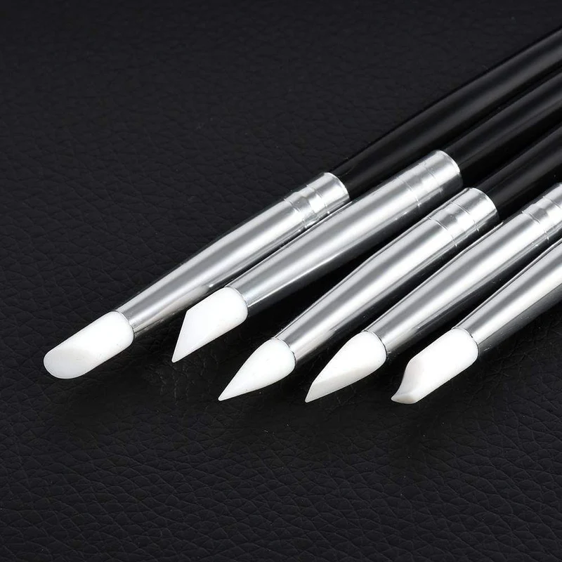 5 Teile/sätze Nail art Stift 2 In 1 Doppel Enden Punktierung Zeichnung Malerei UV Gel Liner Polnischen Pinsel Set Nagel kunst Punktierung Werkzeuge