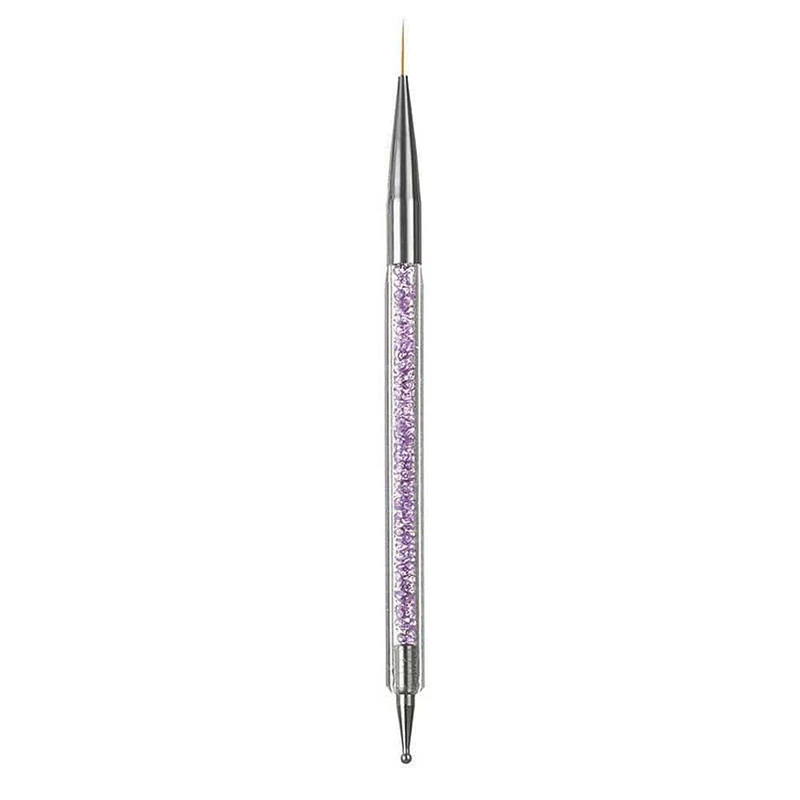 5 Teile/sätze Nail art Stift 2 In 1 Doppel Enden Punktierung Zeichnung Malerei UV Gel Liner Polnischen Pinsel Set Nagel kunst Punktierung Werkzeuge