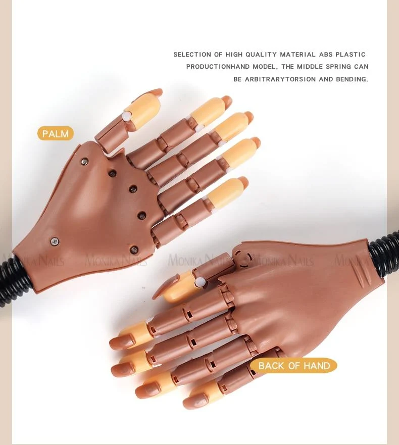 Prothetische Fake Hands Modell für Nail Art Übungen Malwerkzeug Training Maniküre für Anfänger Praxisgeräte