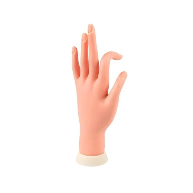 Prothetische Fake Hands Modell für Nail Art Übungen Malwerkzeug Training Maniküre für Anfänger Praxisgeräte