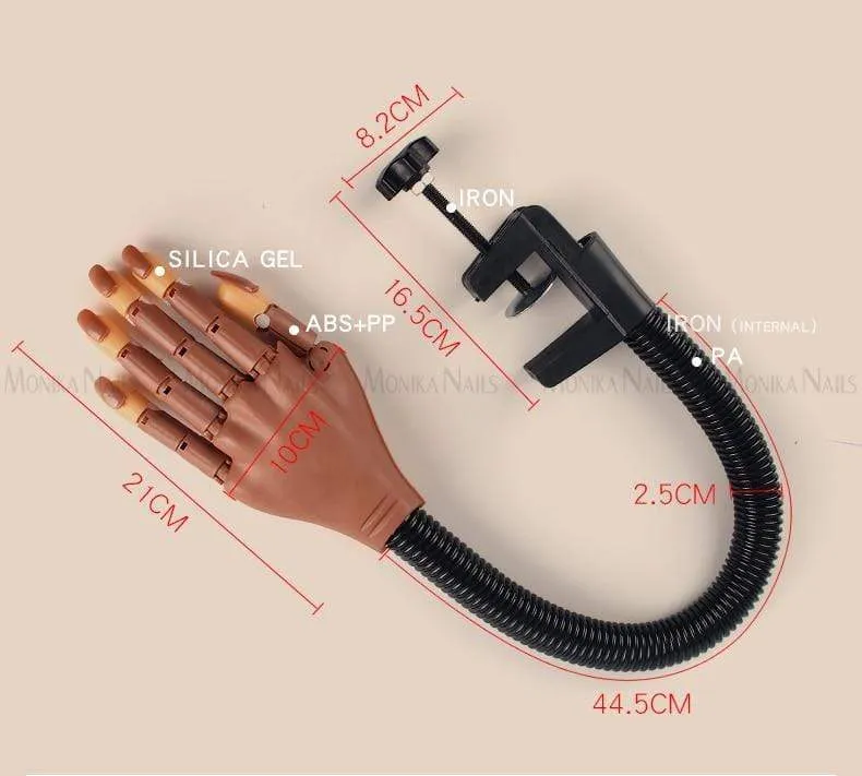 Prothetische Fake Hands Modell für Nail Art Übungen Malwerkzeug Training Maniküre für Anfänger Praxisgeräte