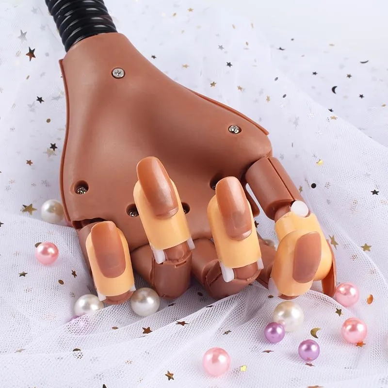 Prothetische Fake Hands Modell für Nail Art Übungen Malwerkzeug Training Maniküre für Anfänger Praxisgeräte