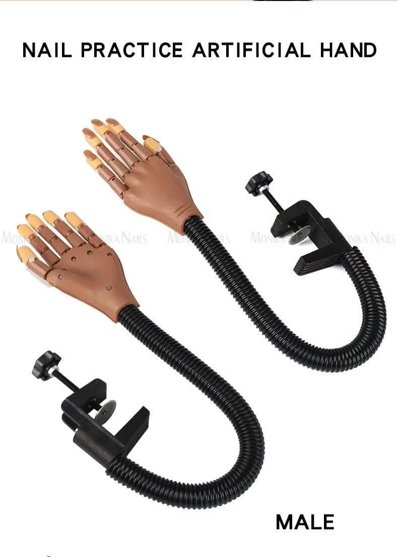 Prothetische Fake Hands Modell für Nail Art Übungen Malwerkzeug Training Maniküre für Anfänger Praxisgeräte