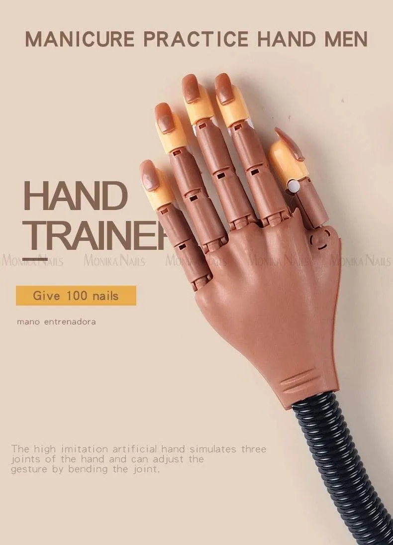 Prothetische Fake Hands Modell für Nail Art Übungen Malwerkzeug Training Maniküre für Anfänger Praxisgeräte