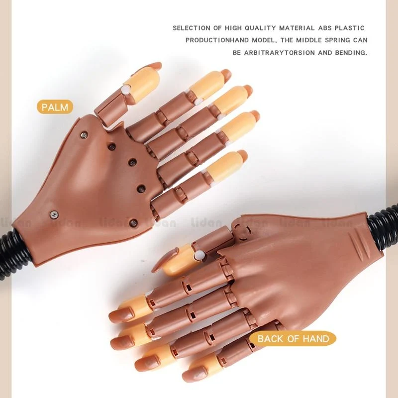 Prothetische Fake Hands Modell für Nail Art Übungen Malwerkzeug Training Maniküre für Anfänger Praxisgeräte