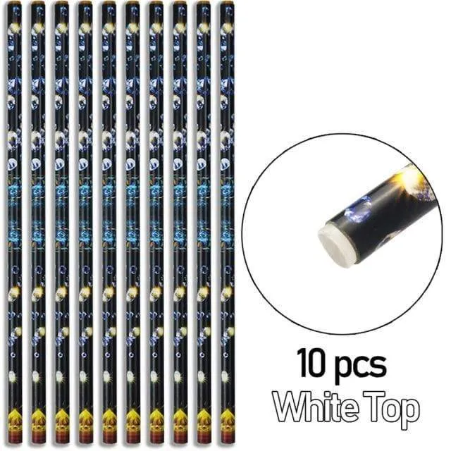 10 Stück professionelles Nagel-Punktierwerkzeug, Perlen-Edelstein-Bolzen-Picker, Nail-Art-Design, Wachsstift, Strass-Pick-up-Punkt, Bohrer, Bleistiftstift