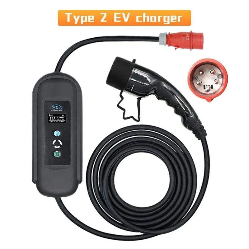 Ebene 2 EV Ladegerät Typ 2 16A CEE Stecker 11kw EV Ladekabel für Elektrisch Auto Ladestation honda auto ladegerät freies verschiffen