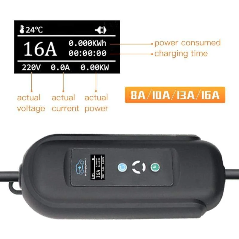 Ebene 2 EV Ladegerät Typ 2 16A CEE Stecker 11kw EV Ladekabel für Elektrisch Auto Ladestation honda auto ladegerät freies verschiffen