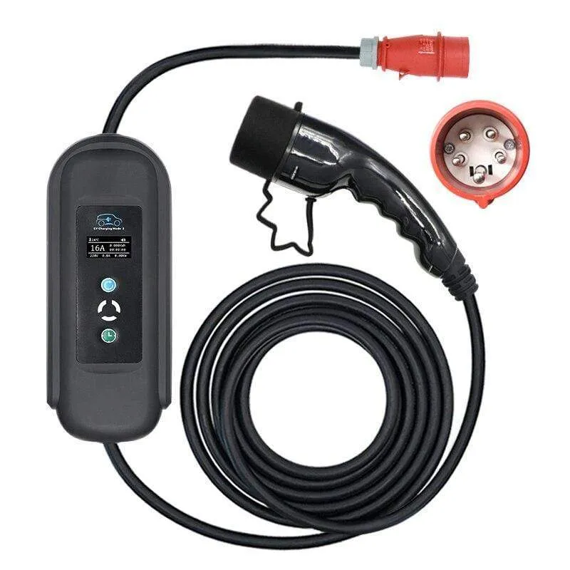 Ebene 2 EV Ladegerät Typ 2 16A CEE Stecker 11kw EV Ladekabel für Elektrisch Auto Ladestation honda auto ladegerät freies verschiffen
