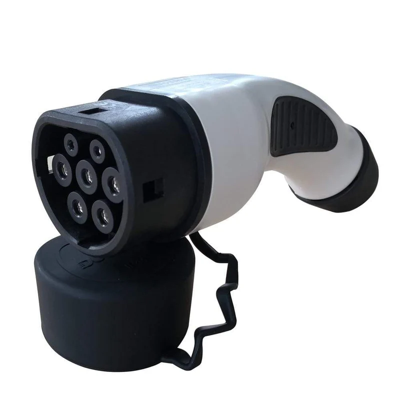 IEC 62196-2 Typ 2 16A 32A Autoseitiges EV-Ladegerät, weiblicher Adapter, Elektroauto-Ladeanschluss, EVSE-Adapter