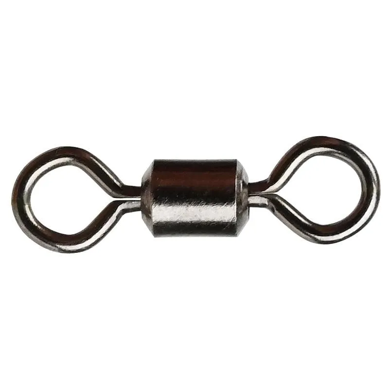 50 Teile/los Angeln Wirbel Größen Solide Stecker Kugellager Snap Angeln Wirbel Rollen Edelstahl Perlen