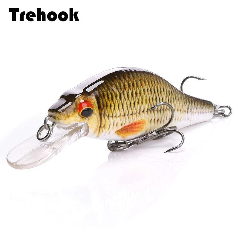 TREHOOK 4g/11g/22g Black Minnow Wobbler Hecht Angeln Köder Künstliche Köder Harte Swimbait Mini wobbler Angelgerät Köder
