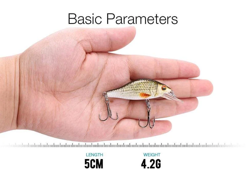 TREHOOK 4g/11g/22g Black Minnow Wobbler Hecht Angeln Köder Künstliche Köder Harte Swimbait Mini wobbler Angelgerät Köder