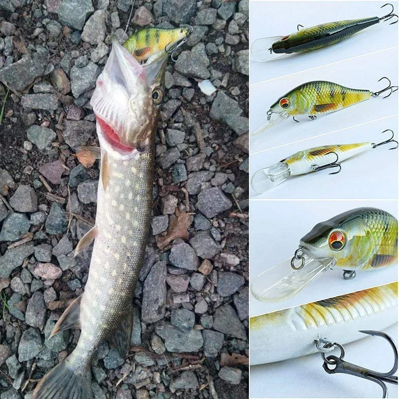TREHOOK 4g/11g/22g Black Minnow Wobbler Hecht Angeln Köder Künstliche Köder Harte Swimbait Mini wobbler Angelgerät Köder